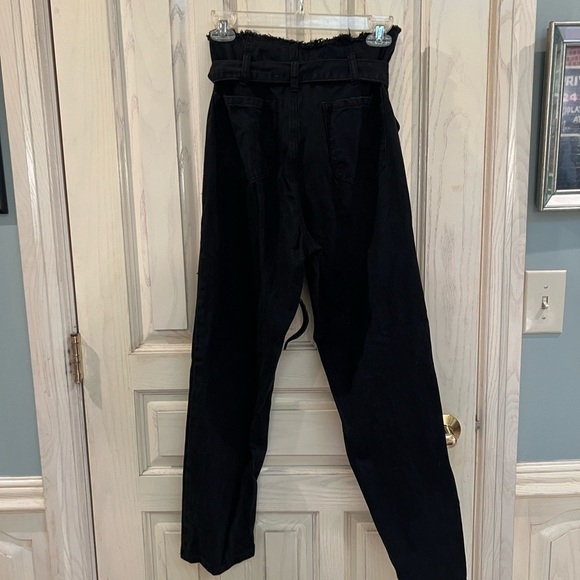 Black tie waist jeans - Picture 6 of 7